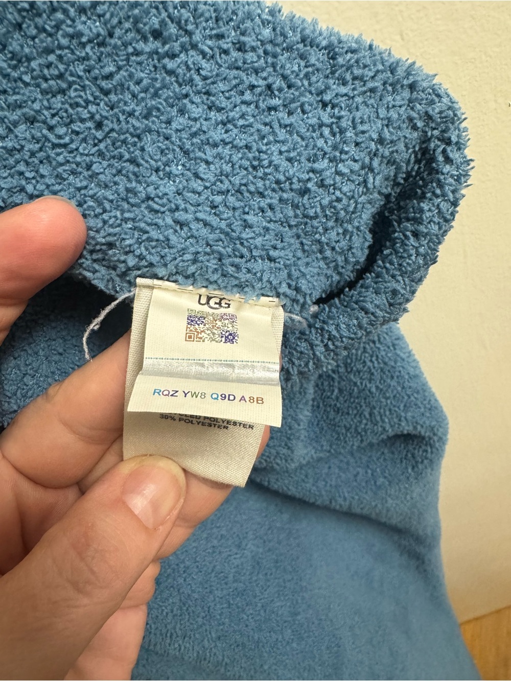 UGG Plush Fleece Lounge Pants - Sky Blue - Picture 6 of 6
